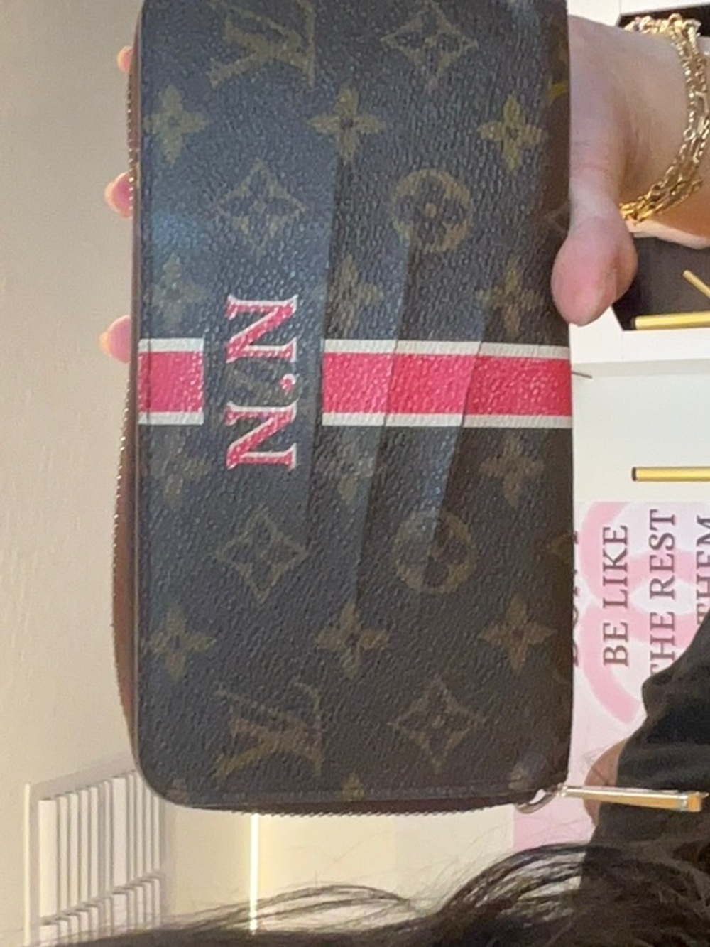 75. lv mono slashed sold as is desc in live no cancel/returns